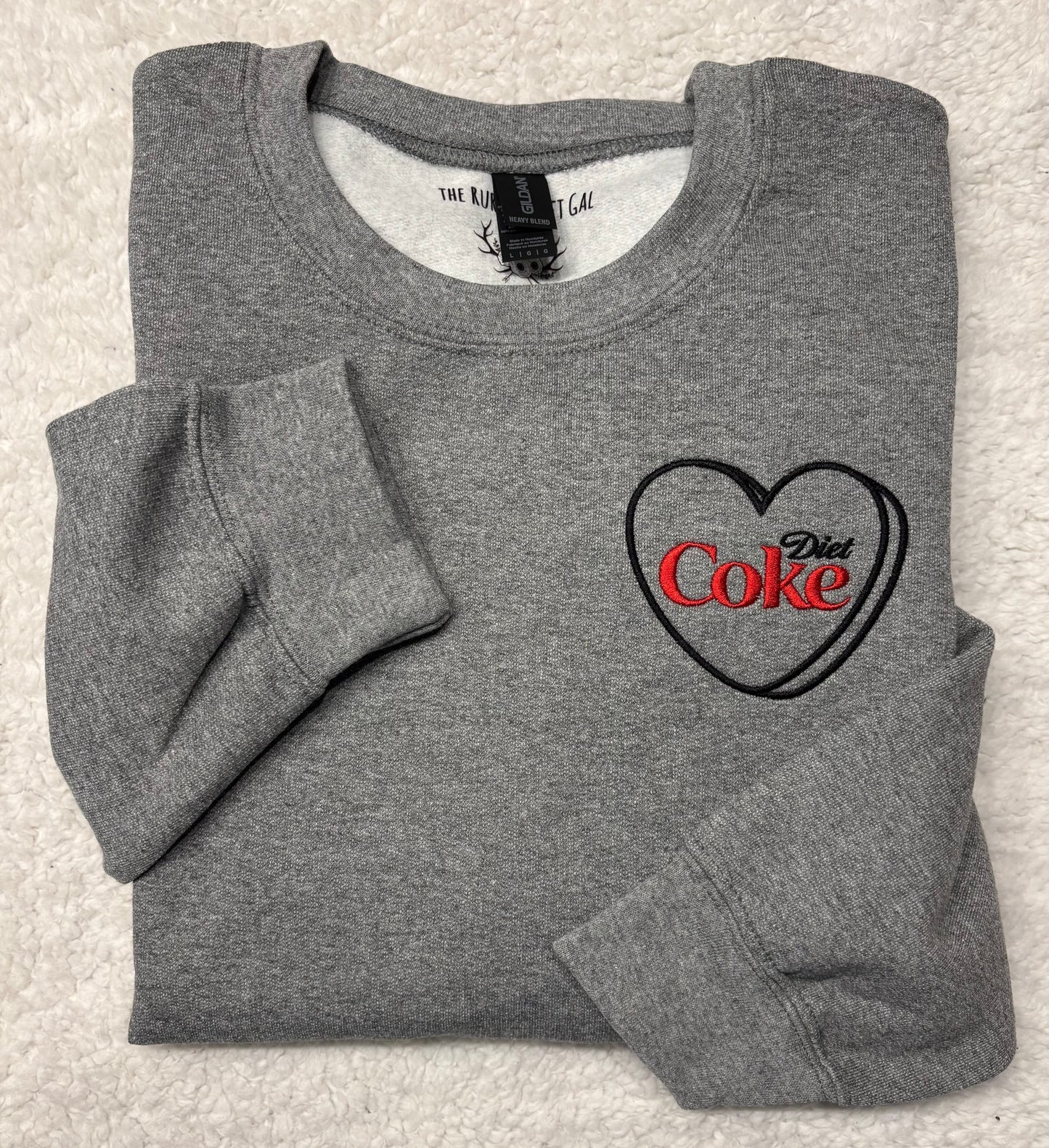 Diet Coke Candy Heart Crewneck