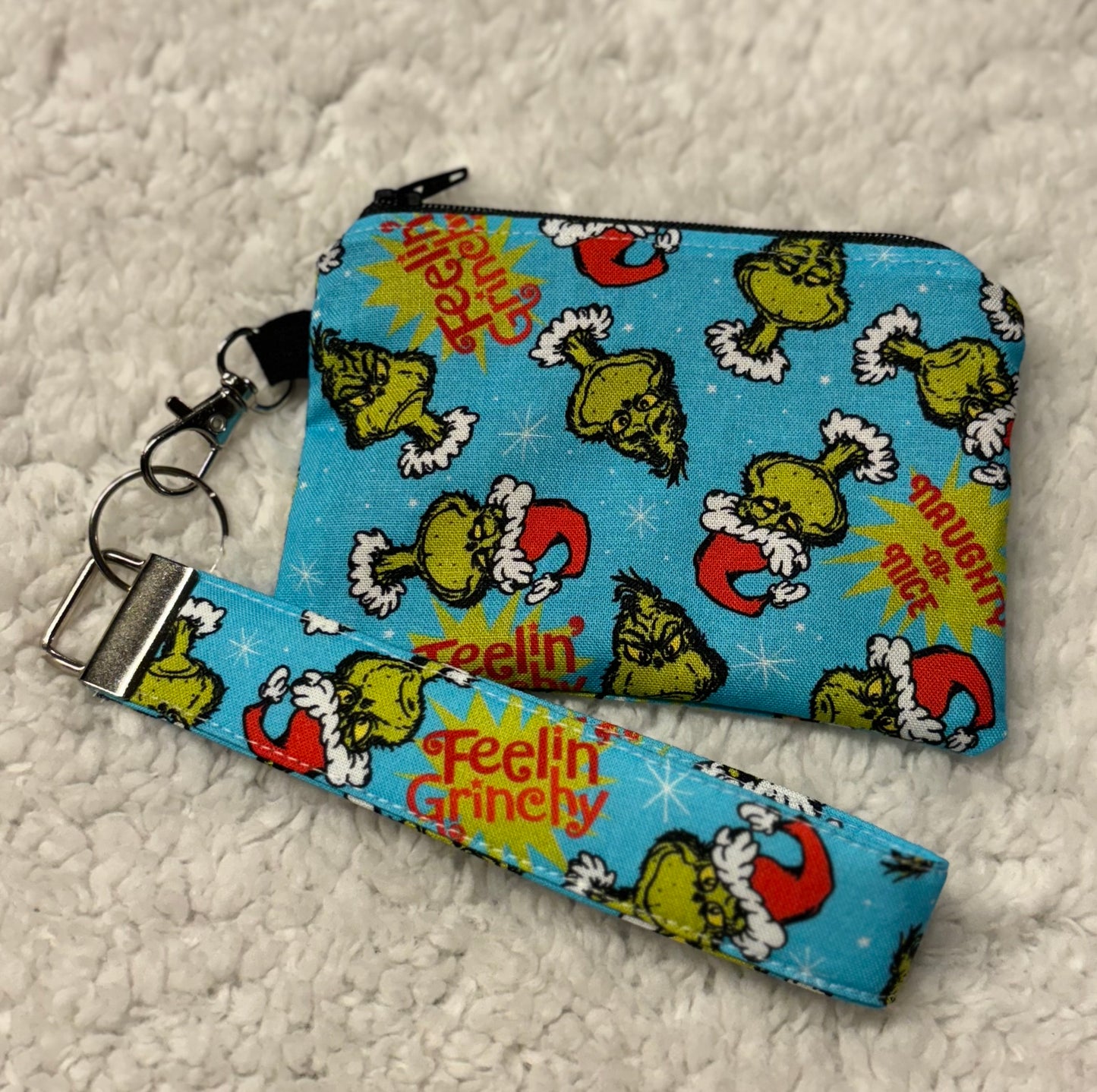 Feeling Grinchy Coin Pouch & Lanyard Set