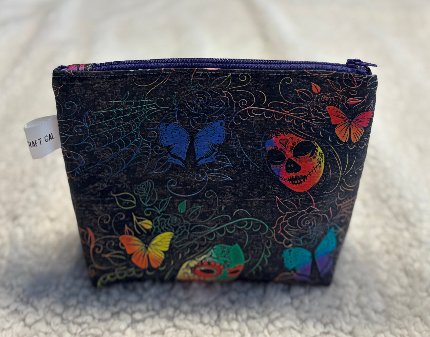 Mask & Butterfly Cosmetic Bag