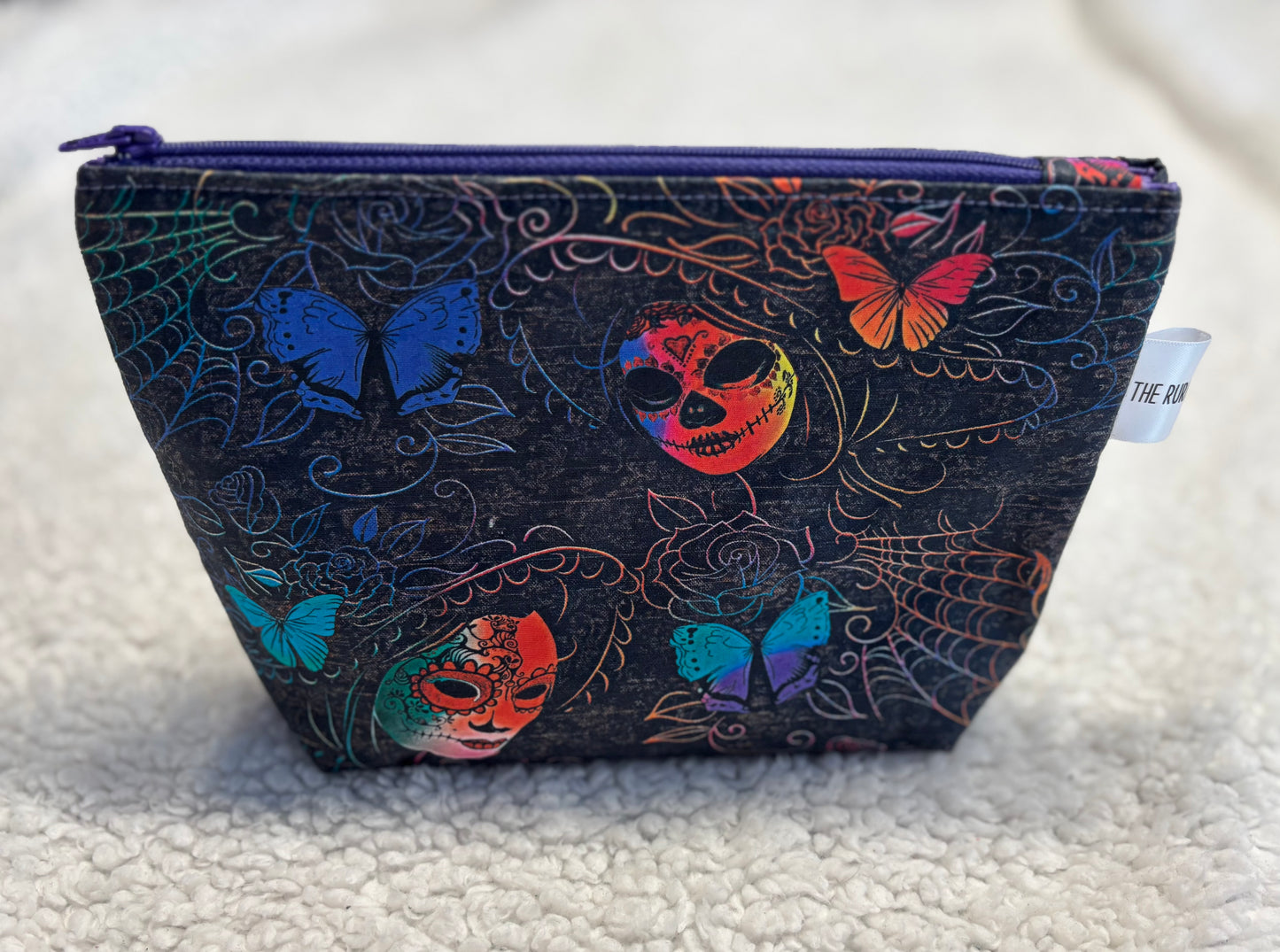 Mask & Butterfly Cosmetic Bag