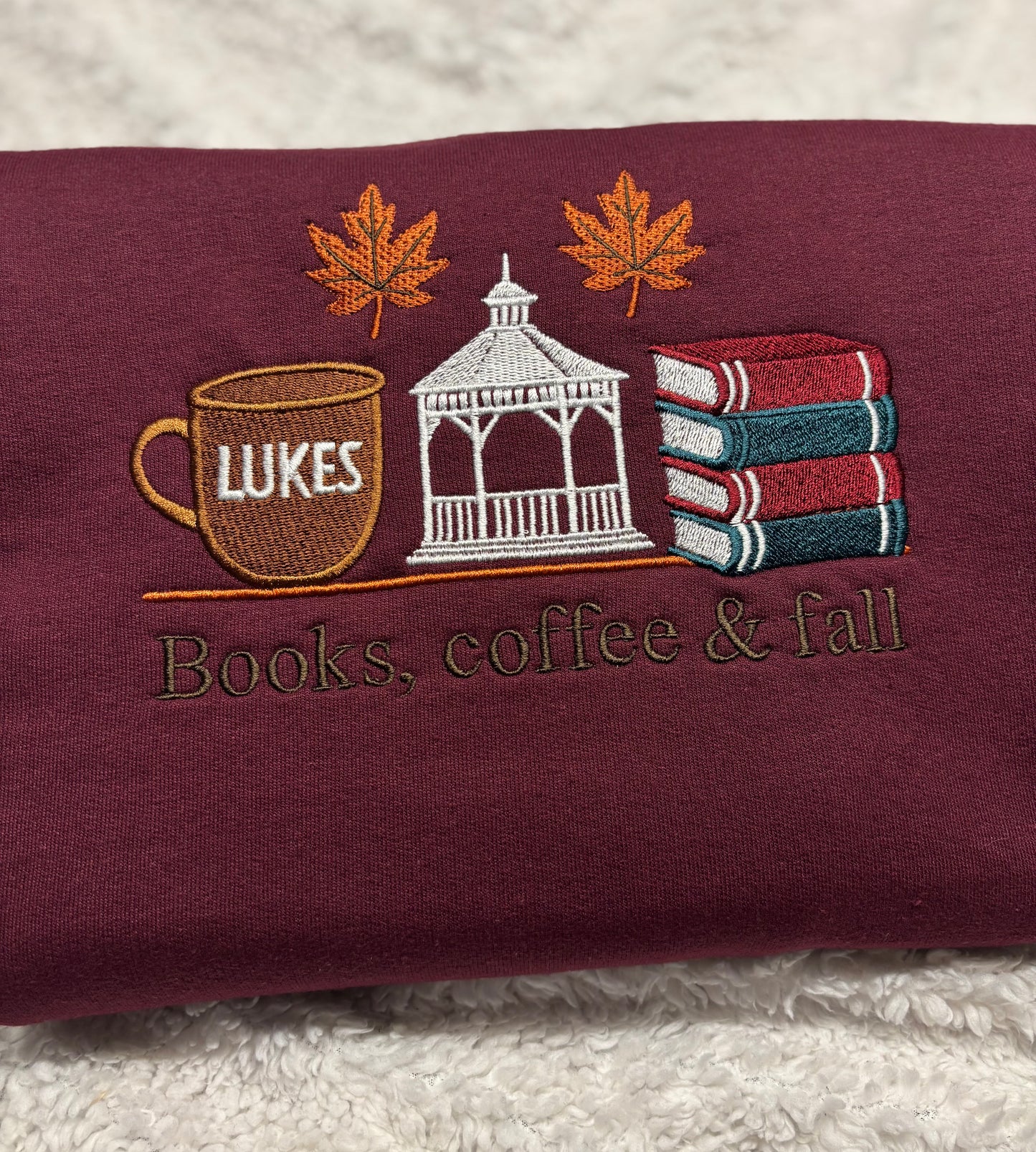 Books, Coffee & Fall Crewneck
