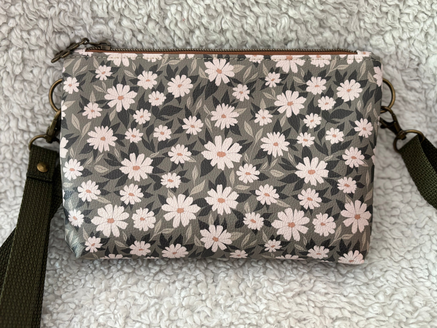 Floral Wristlet Crossbody Bag