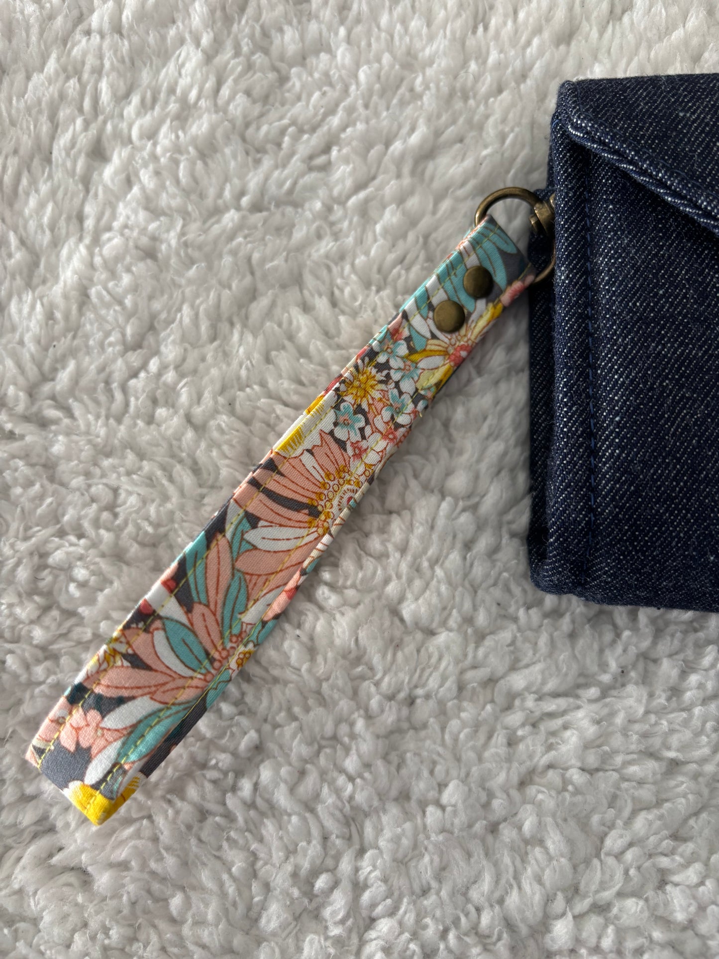 Denim Floral Wallet