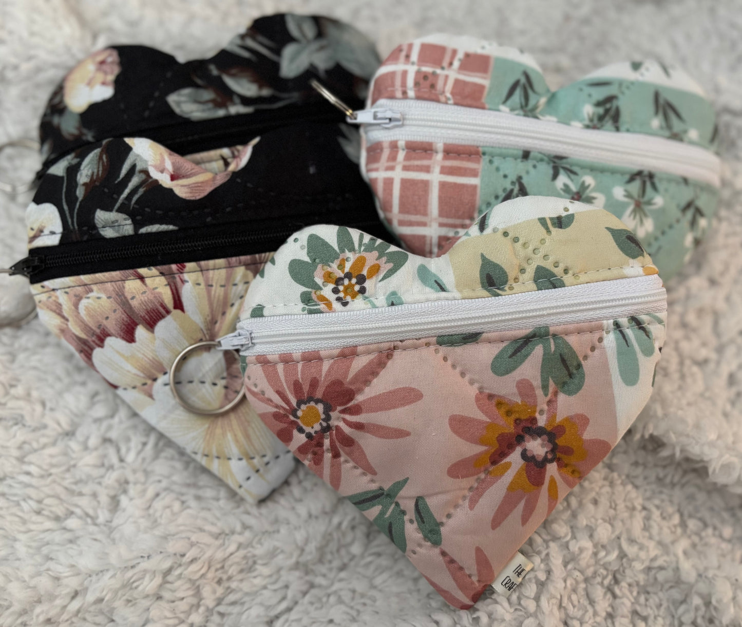 Floral Heart Pouch