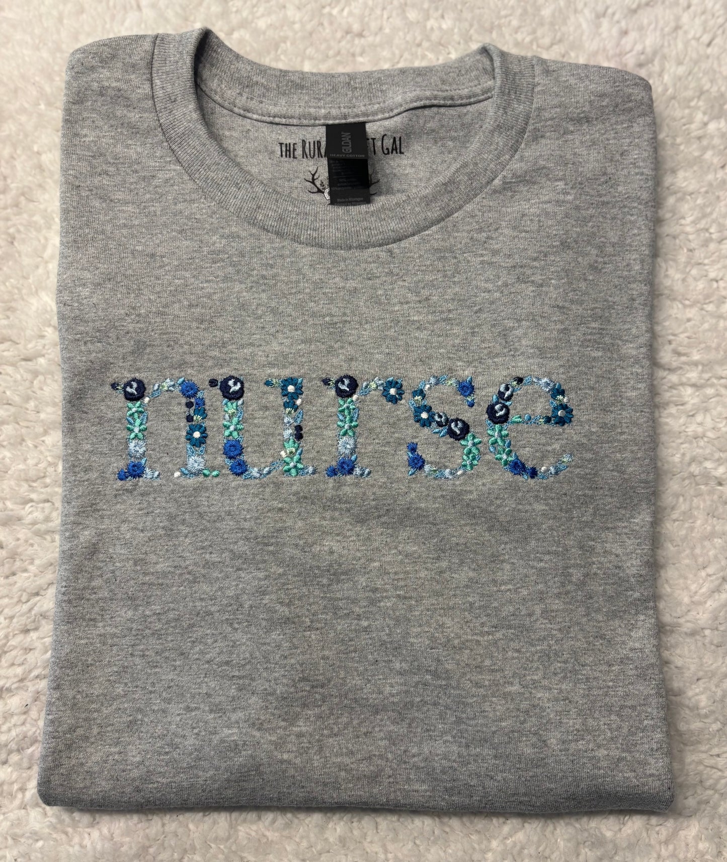 Floral Nurse T-Shirt