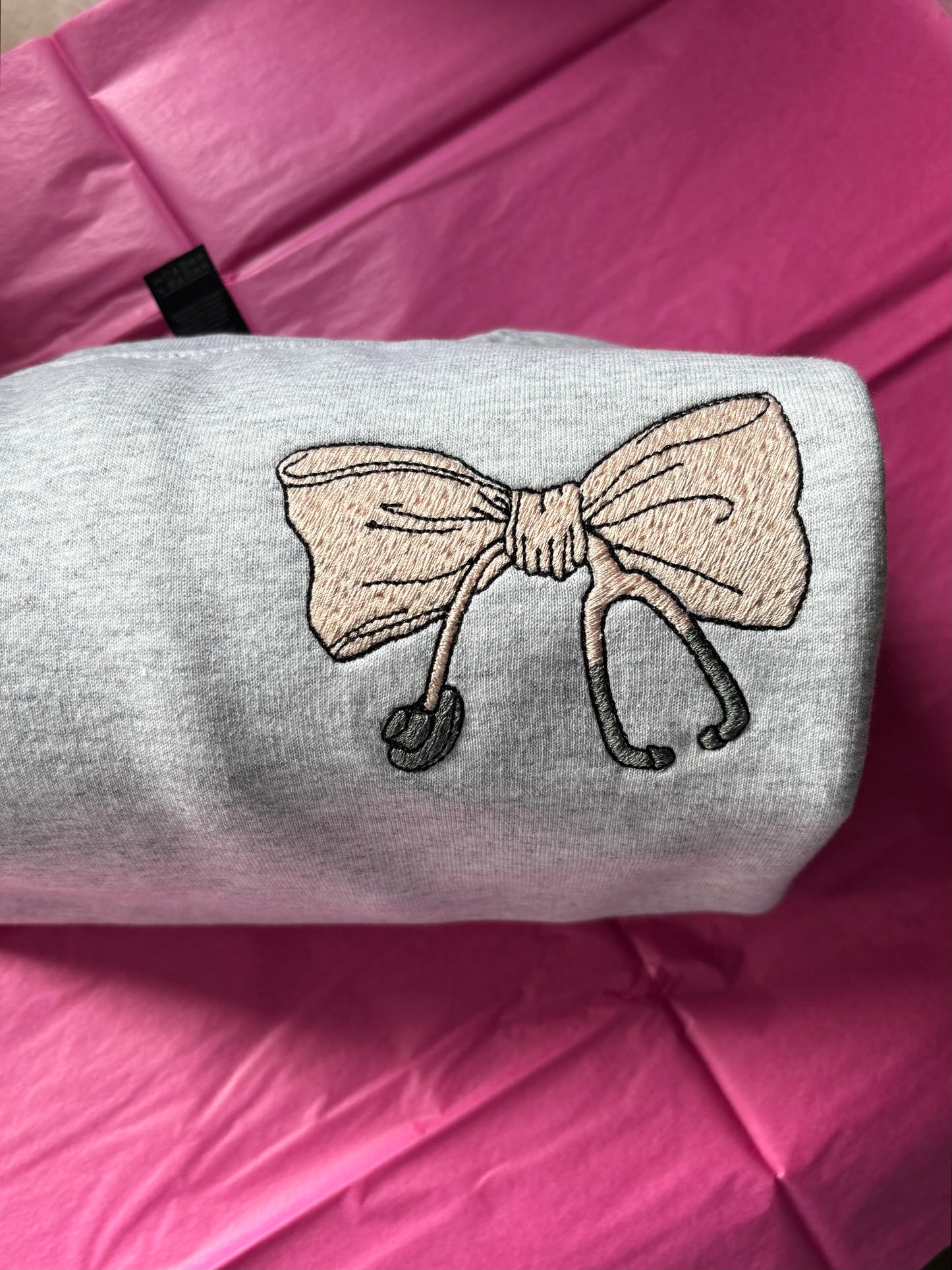 Bow Stethoscope Crewneck