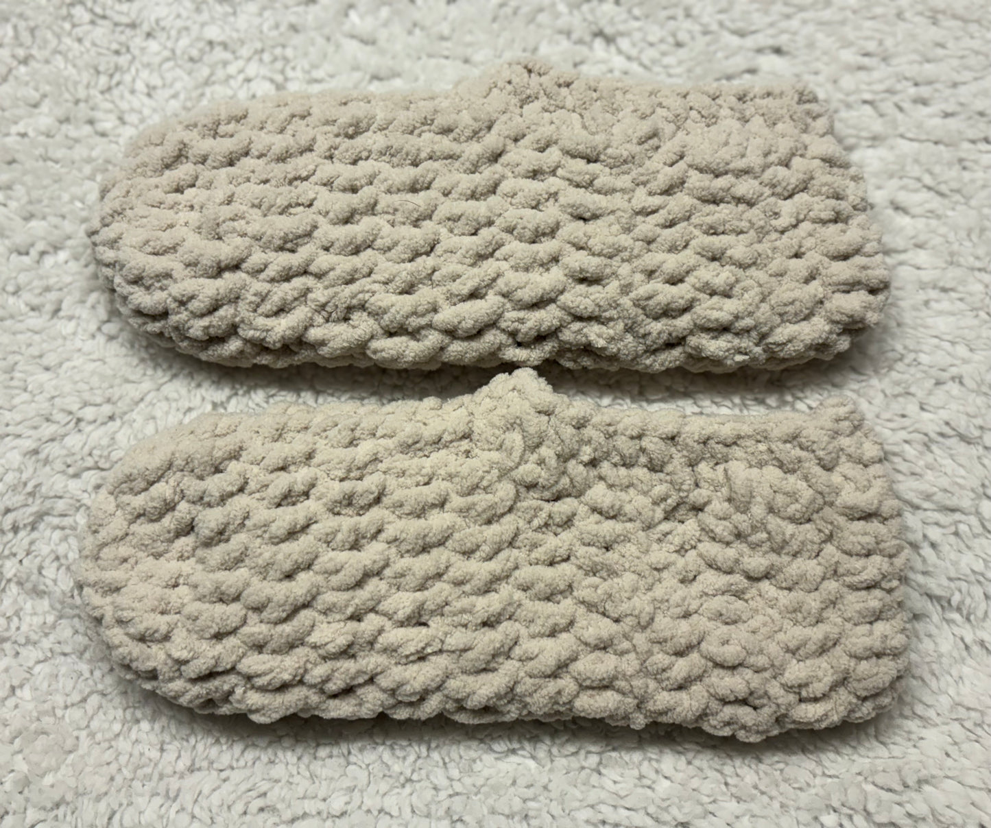 Beige Super Soft Slippers -L