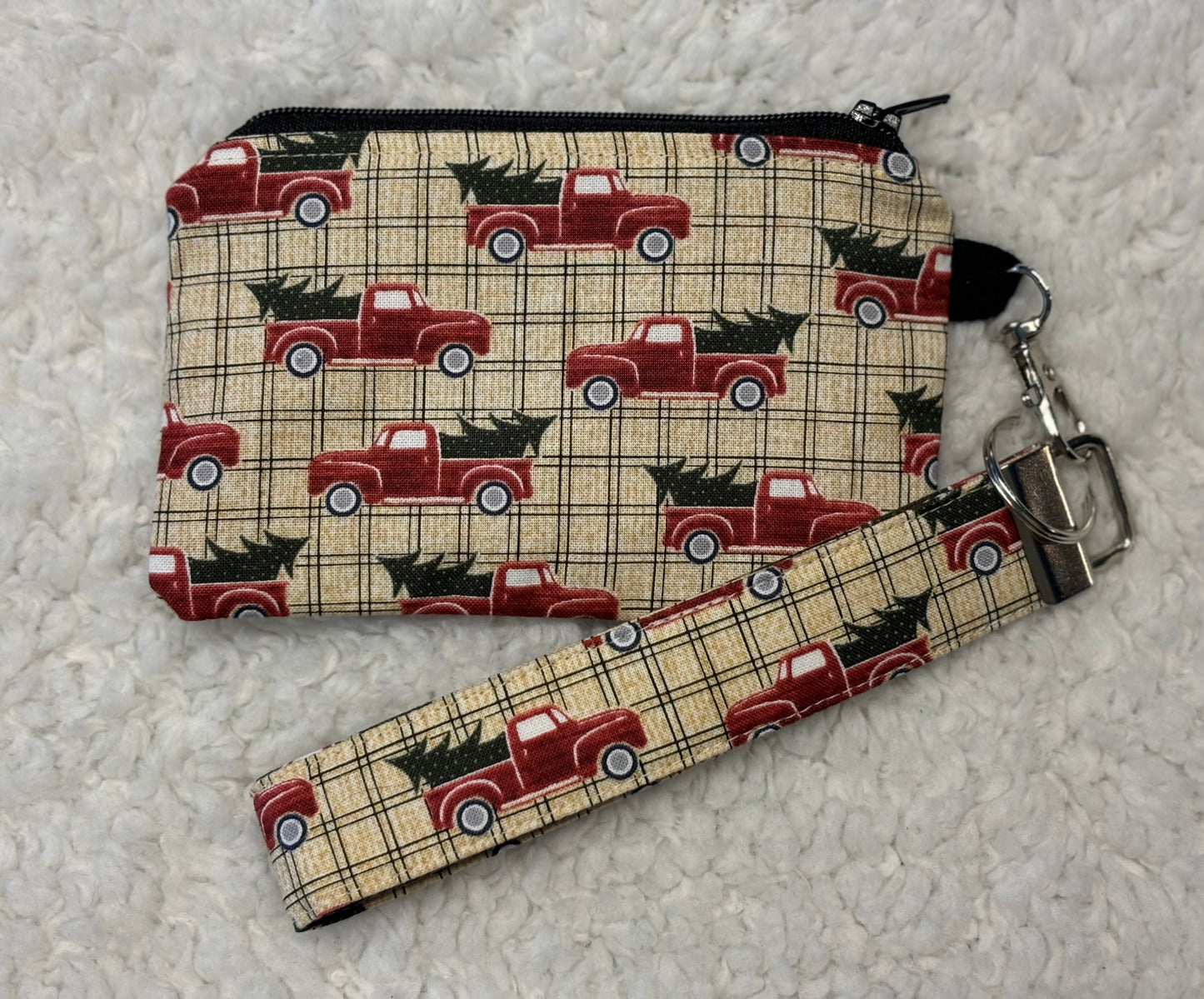 Red Truck Coin Pouch & Lanyard Set
