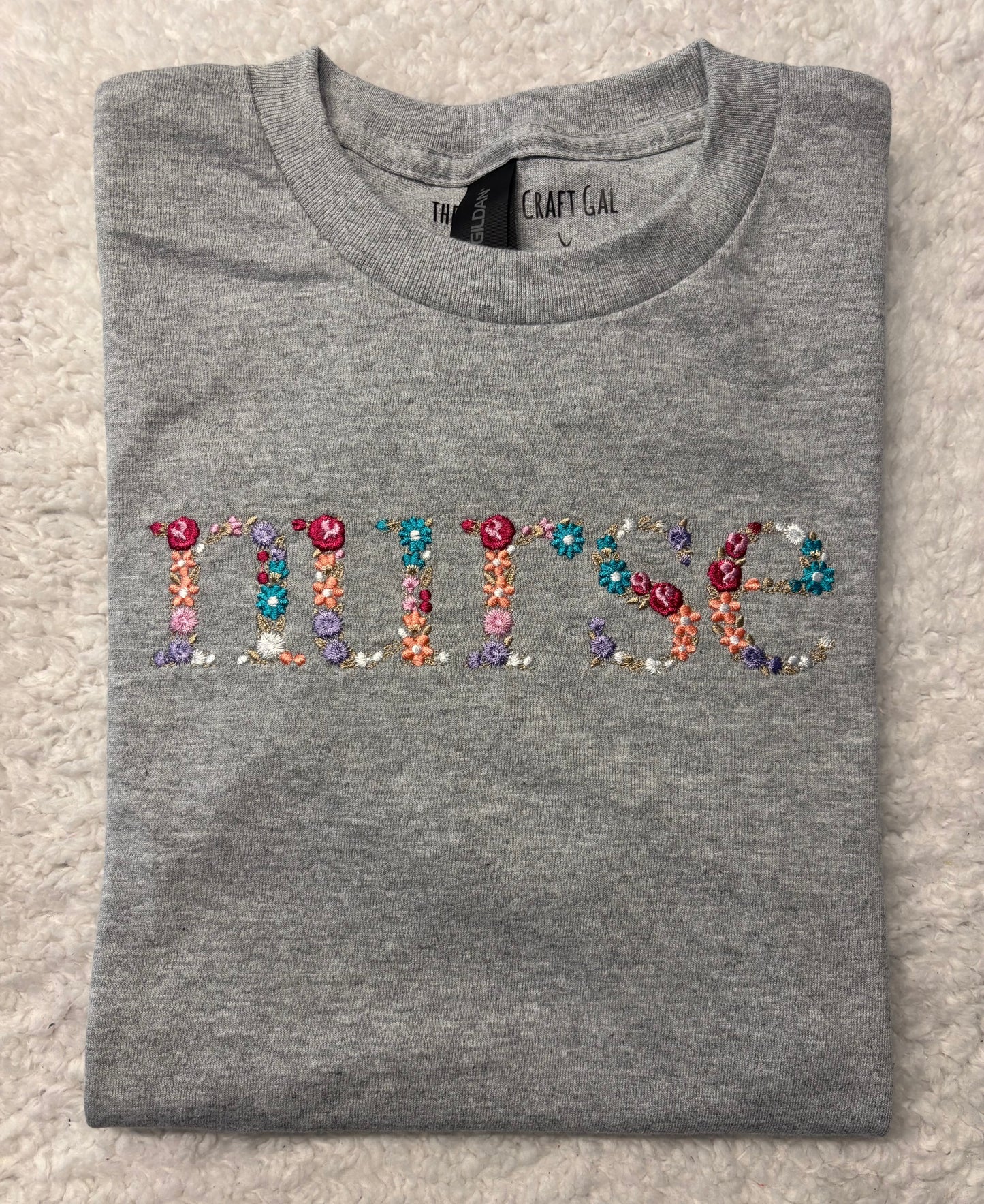 Floral Nurse T-Shirt