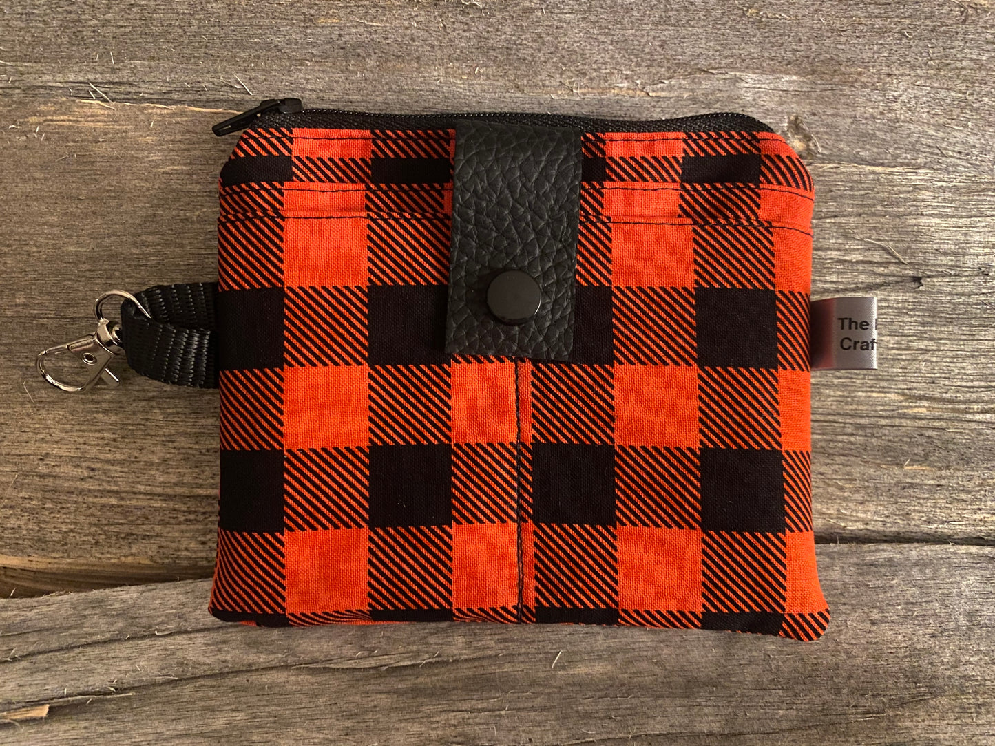 Red & Black Plaid Purse Pouch