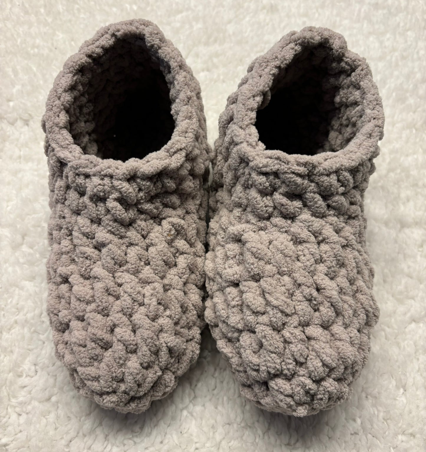 Grey Super Soft Slippers -S