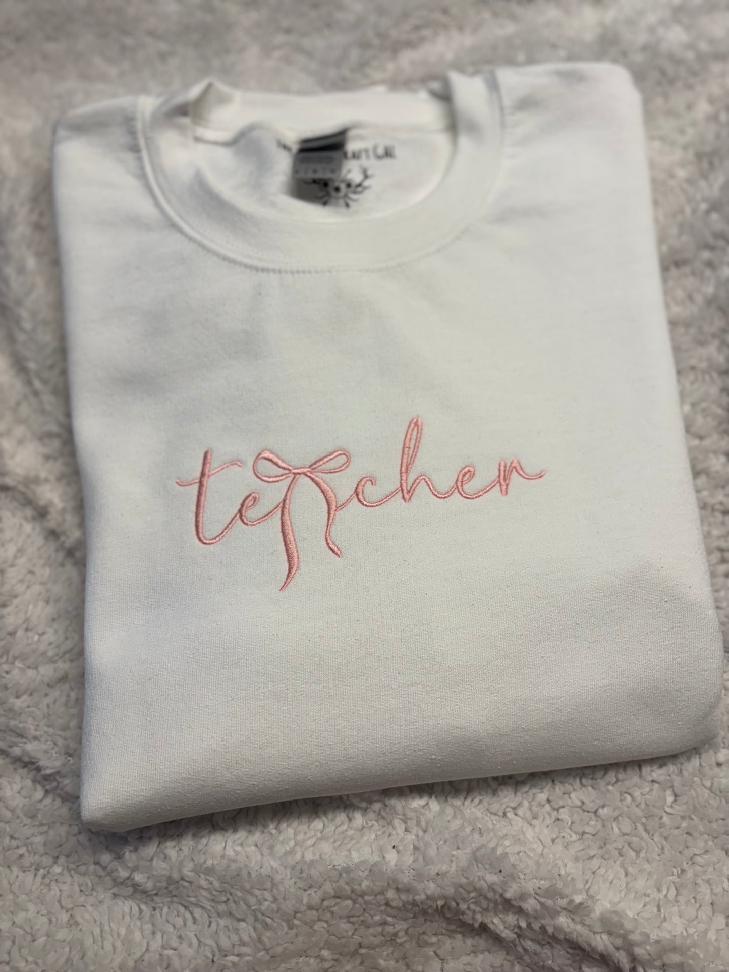 Teacher Bow Crewneck