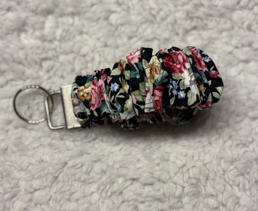 Floral Scrunchie Key Wristlet