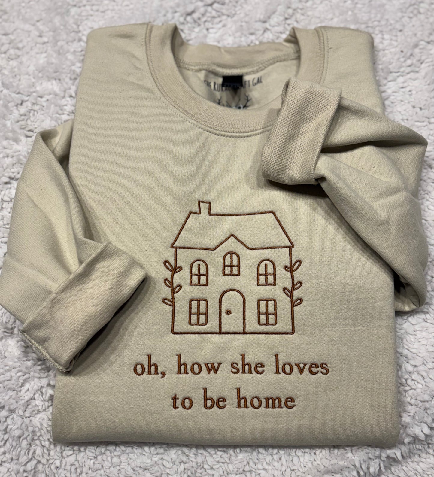 Oh, How She Loves To Be Home Crewneck