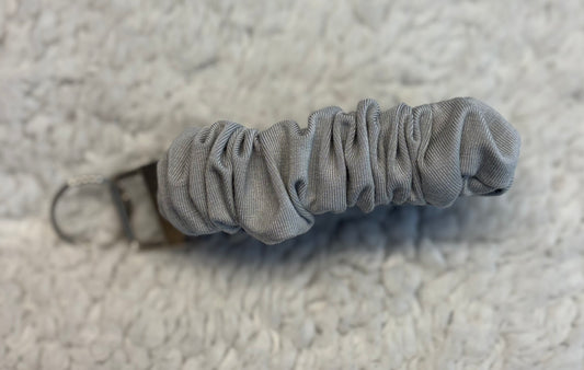 Light Grey Scrunchie Key Wristlet