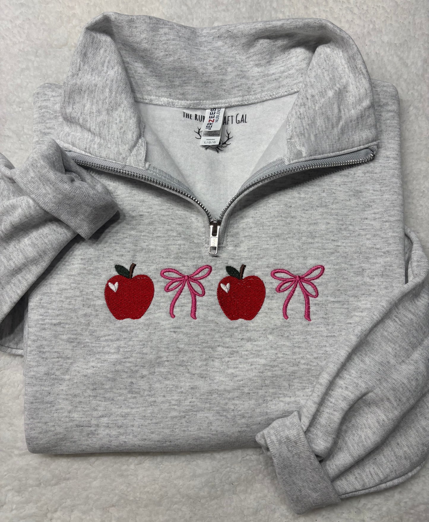 Apples & Bows Quarter Zip