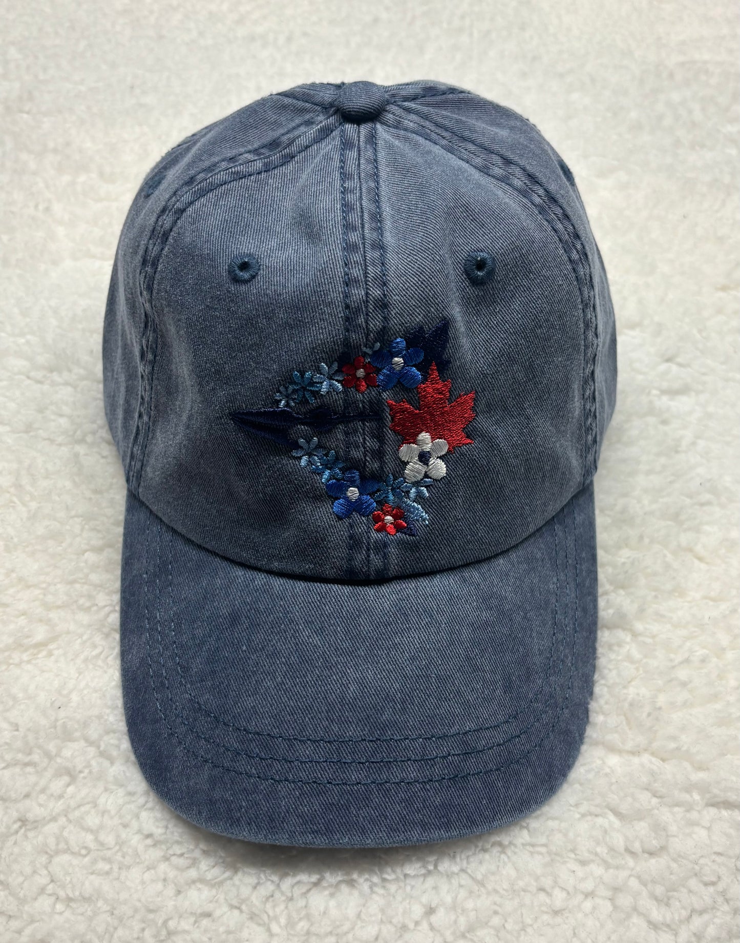 Floral Jay Pigment-Dyed Hat