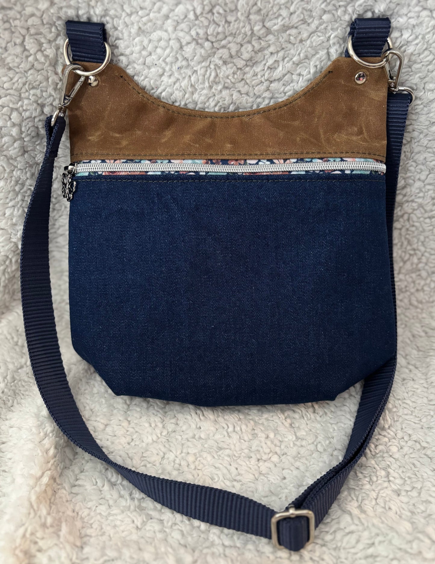 Denim & Waxed Canvas Purse