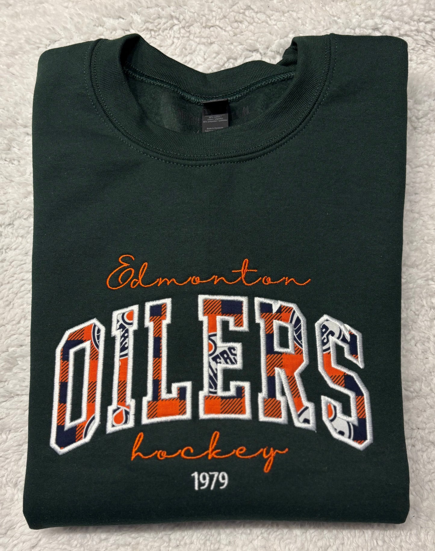 Oilers Appliqué Crewneck
