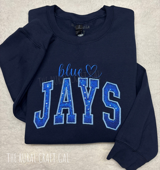 Jays Sequin Appliqué