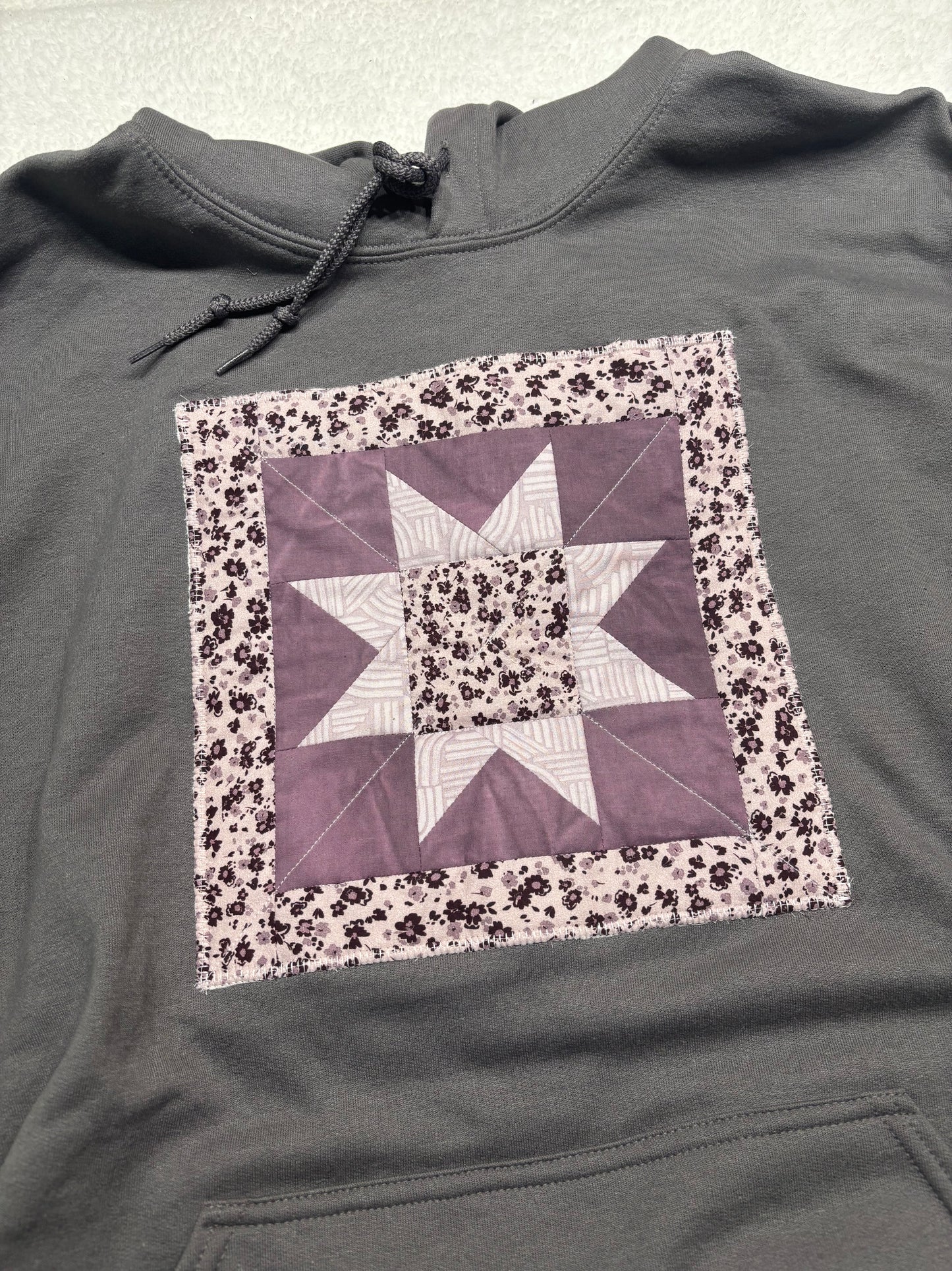 Quilted Panel Hoodie