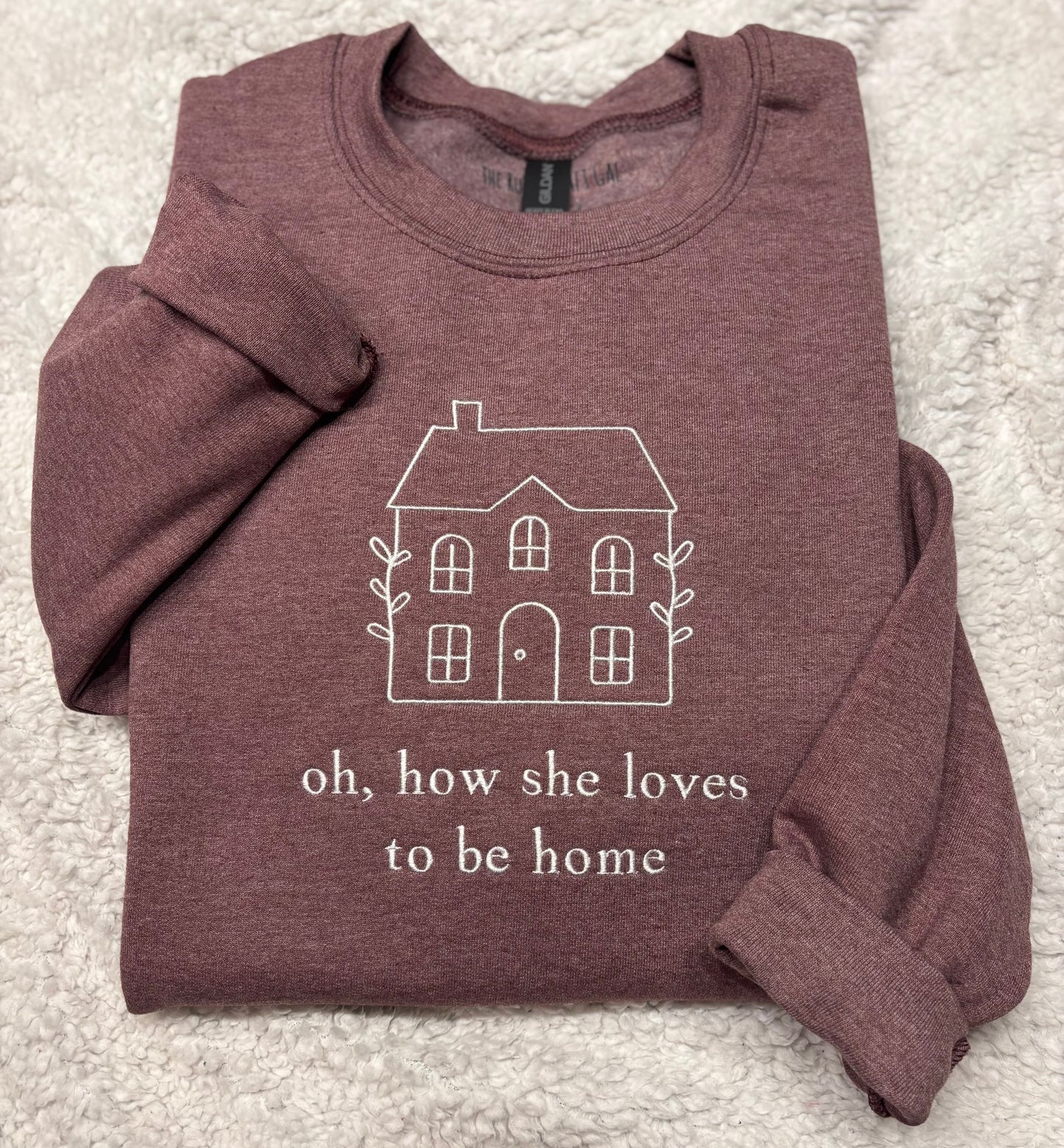 Oh, How She Loves To Be Home Crewneck