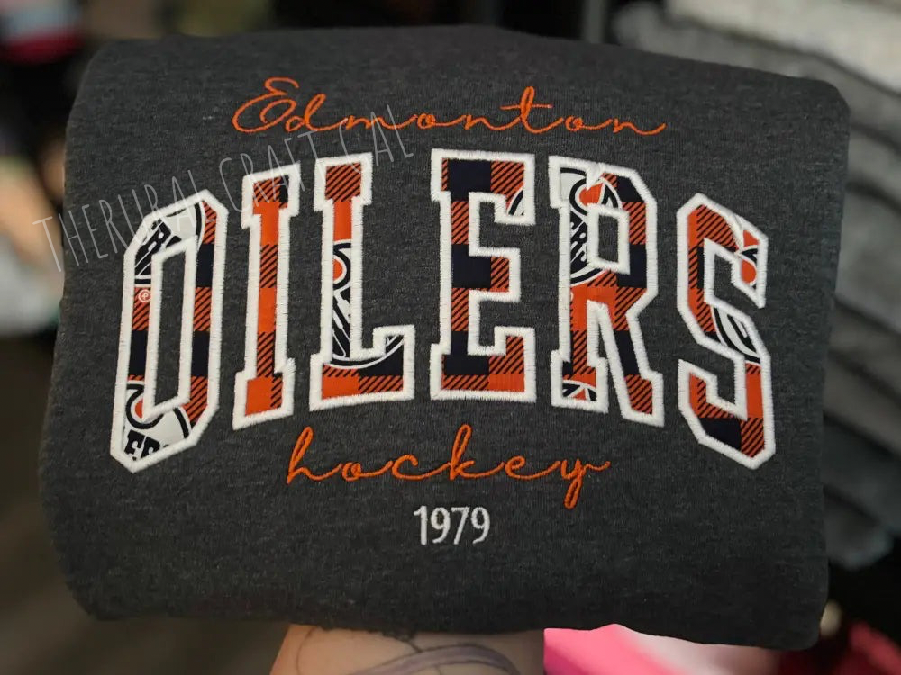 Oilers Appliqué Crewneck
