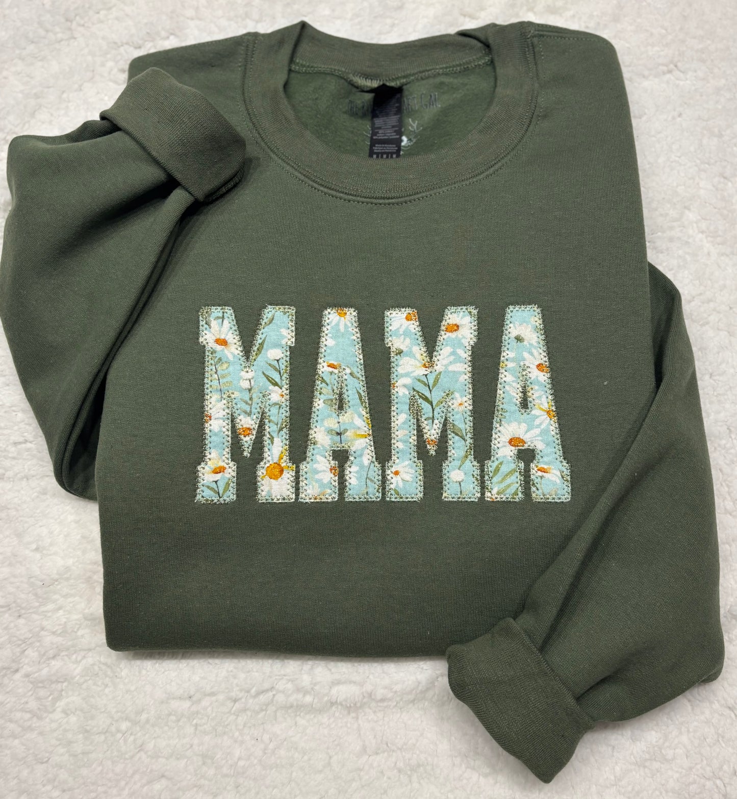 MAMA Daisy Appliqué Crewneck