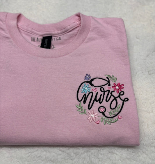 Nurse Floral T-Shirt