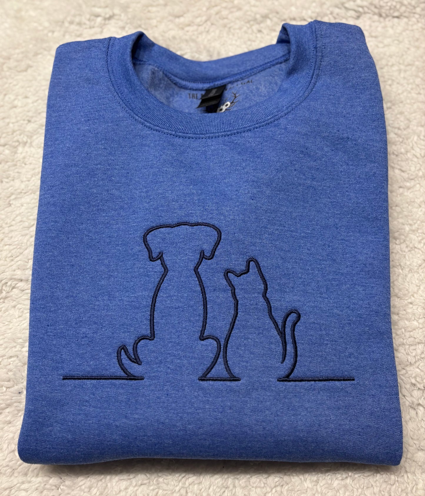 Cat & Dog Outline Crewneck