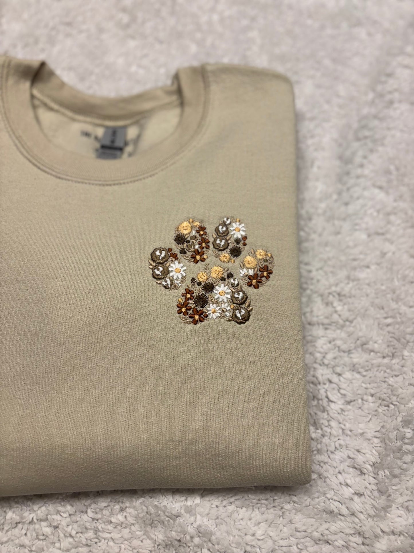Floral Paw Crewneck