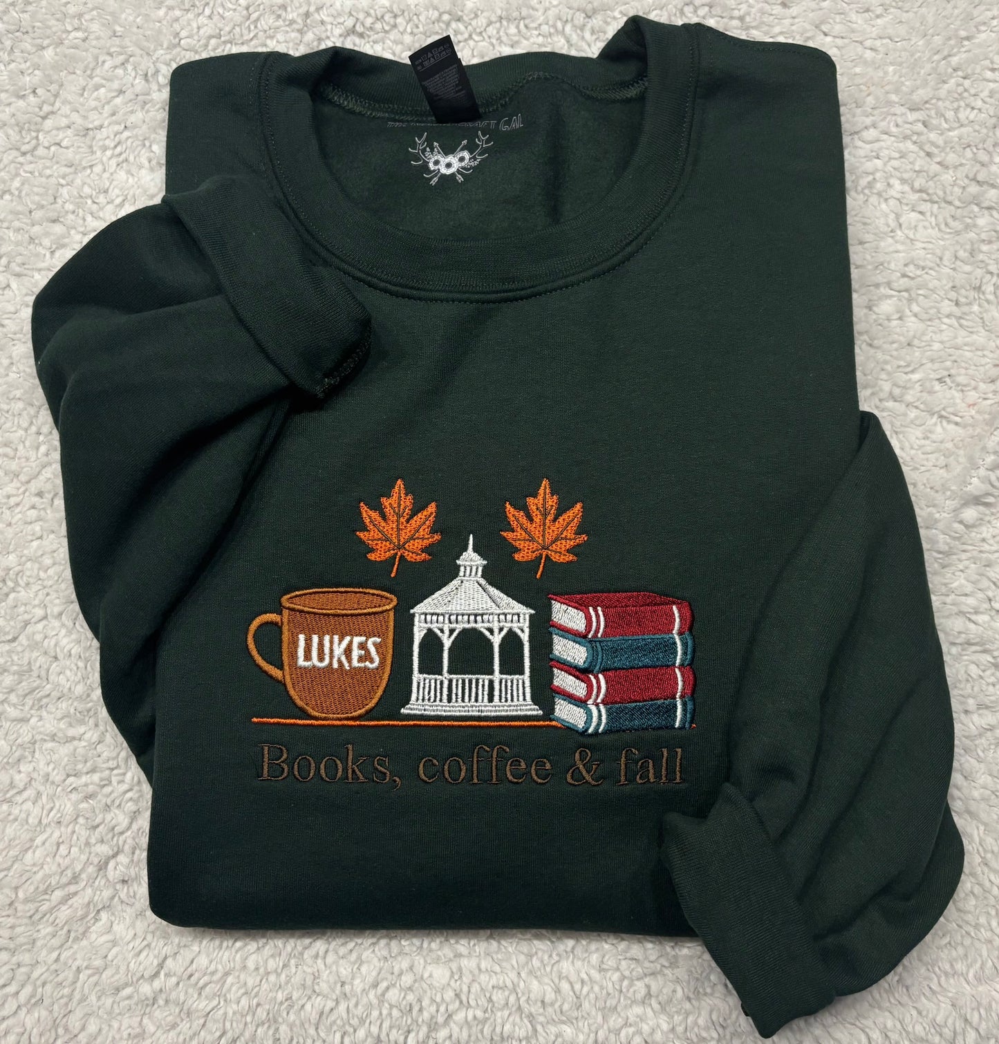 Books, Coffee & Fall Crewneck