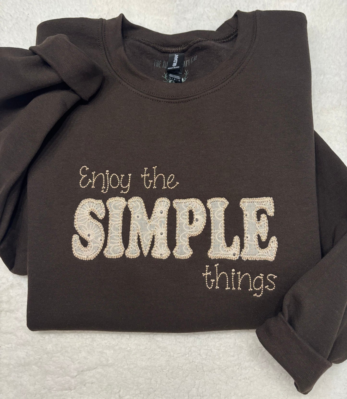 Enjoy The Simple Things Appliqué