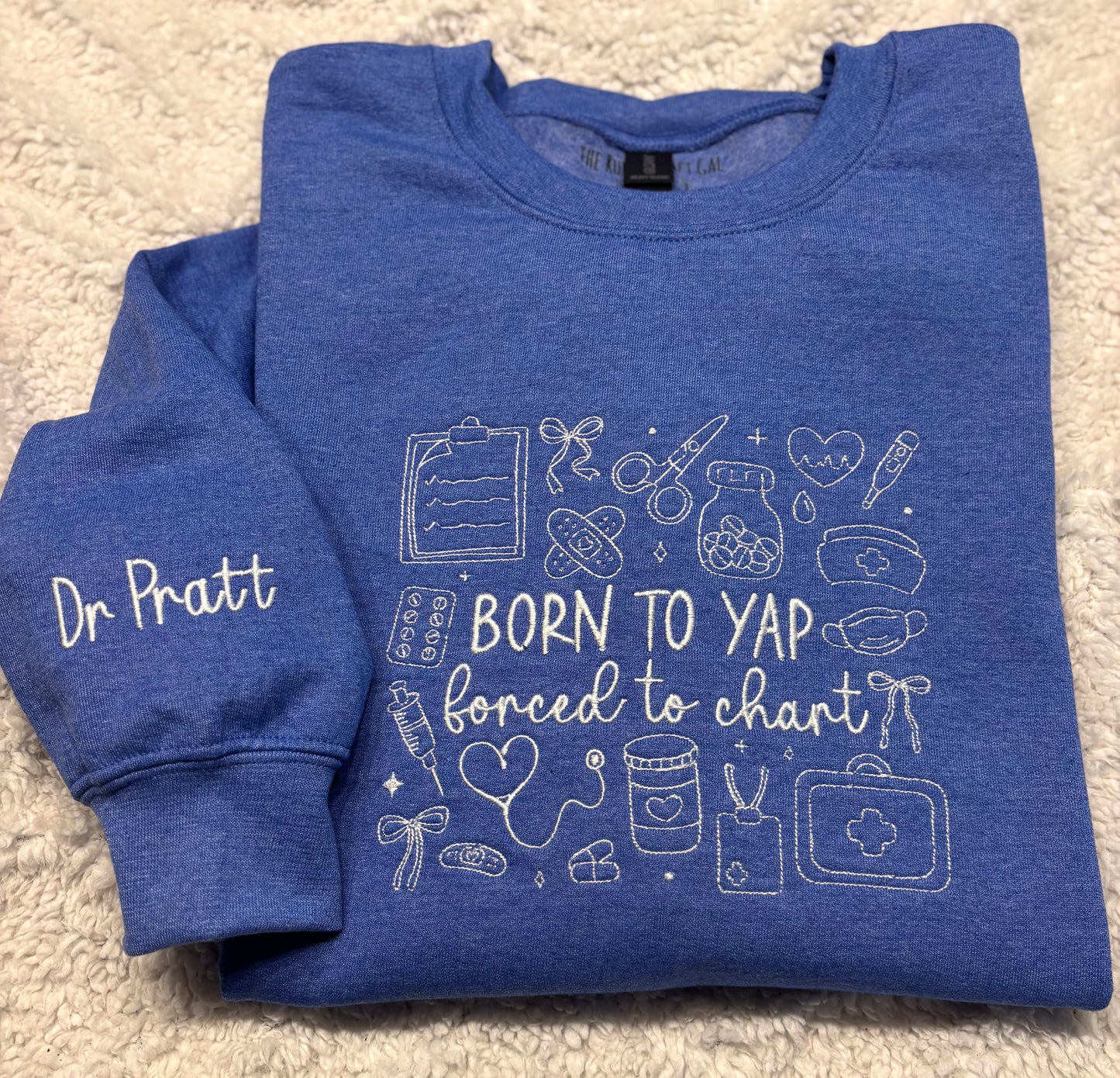 Born To Yap, Forced To Chart Crewneck