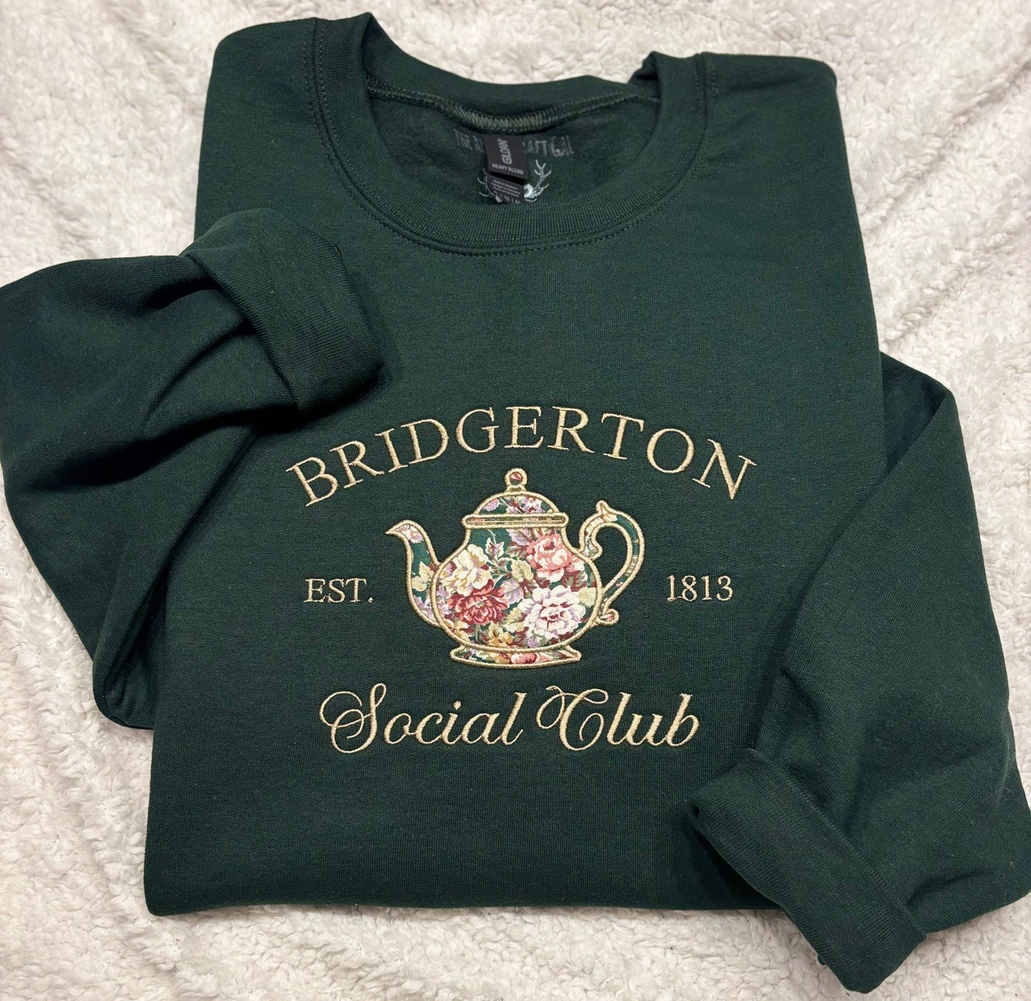 Bridgerton Social Club Appliqué Crewneck