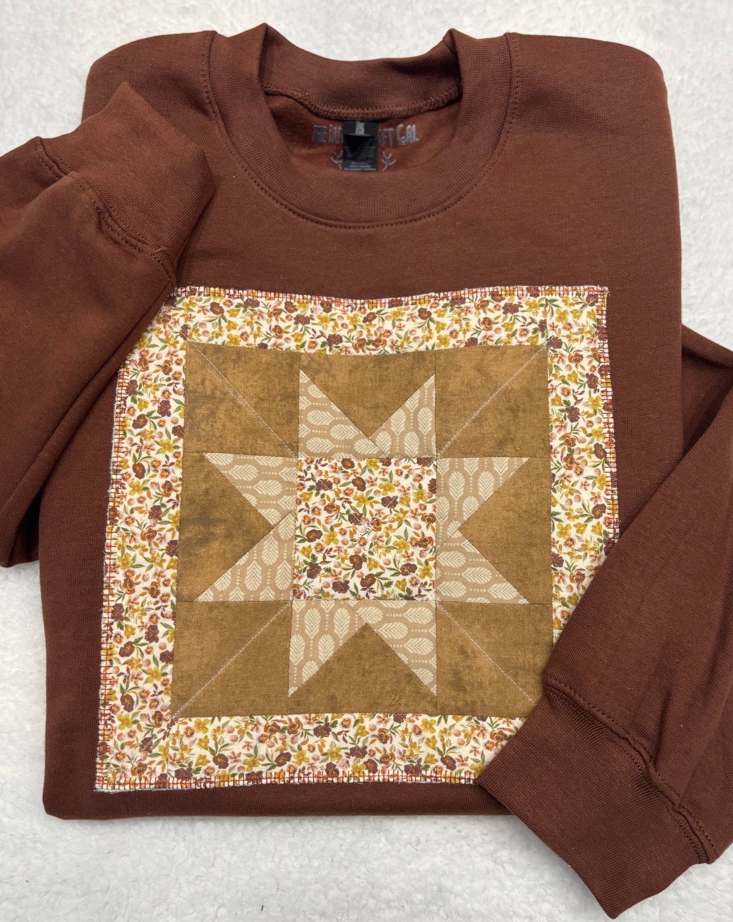 Quilted Panel Crewneck