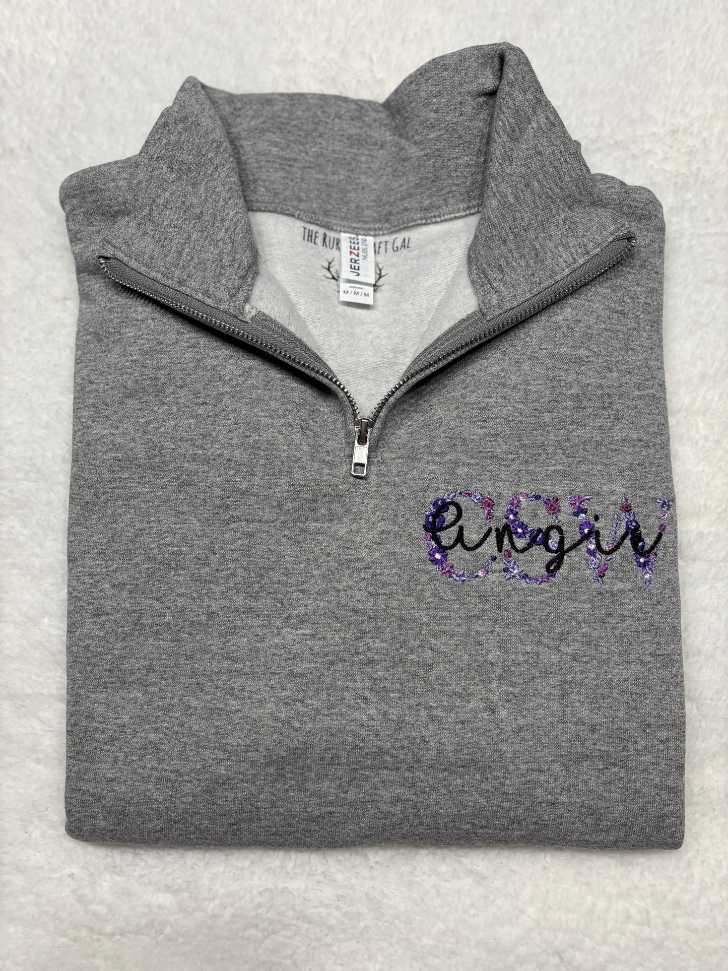 Floral CSW Quarter Zip