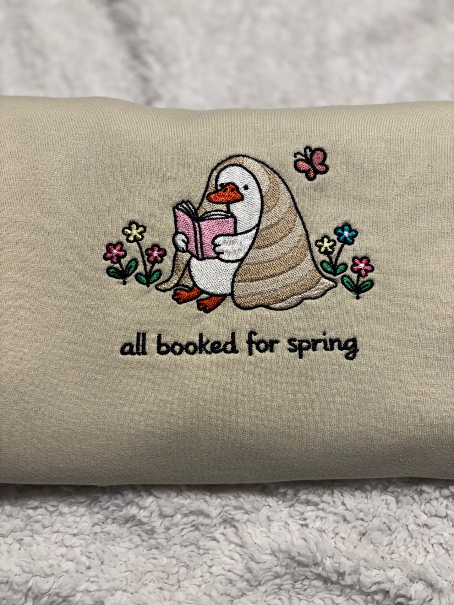All Booked For Spring Crewneck