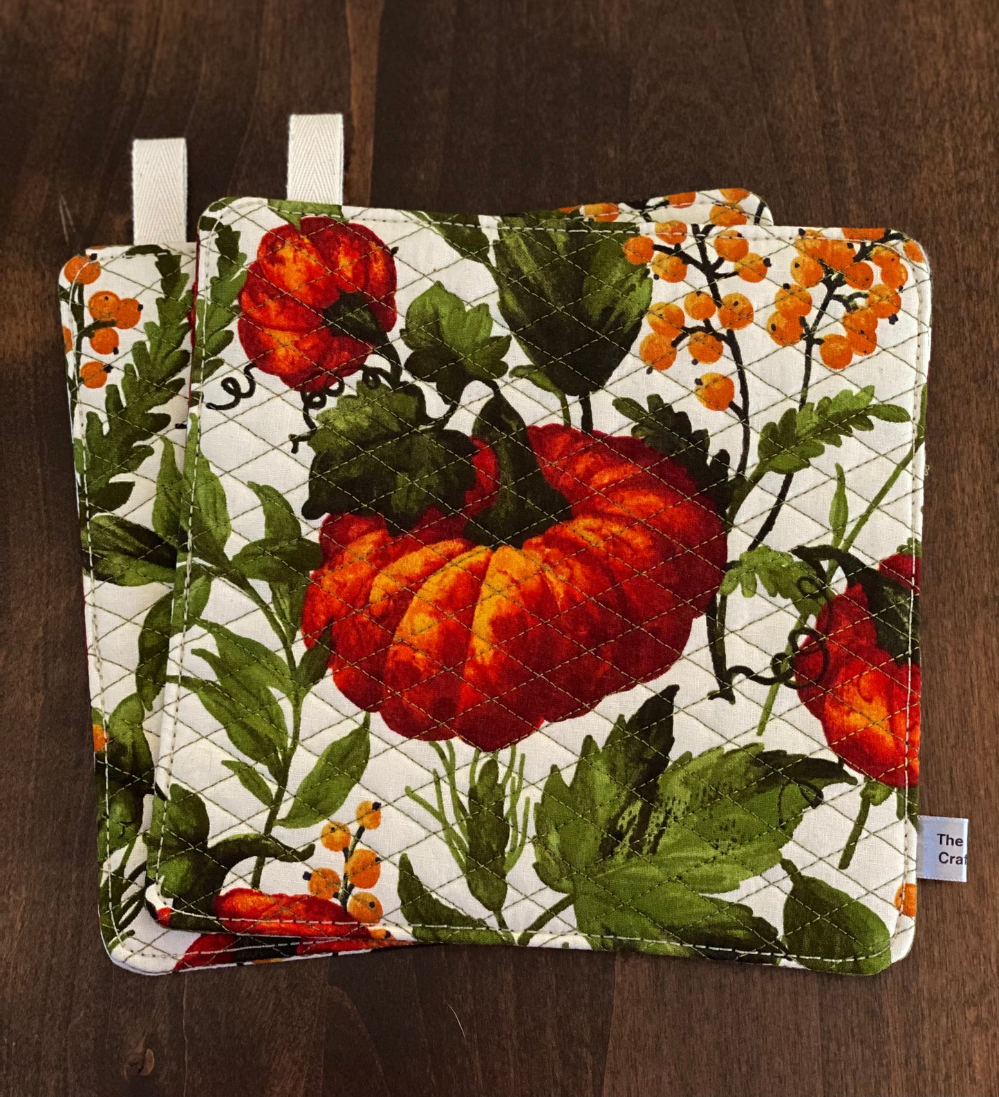 Pumpkin Pot Holder Set