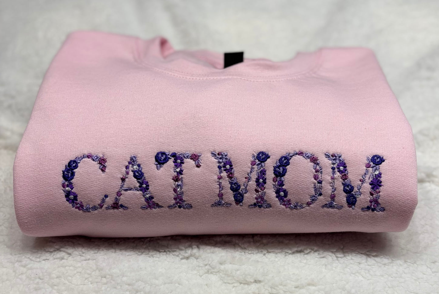 Floral Cat Mom Crewneck