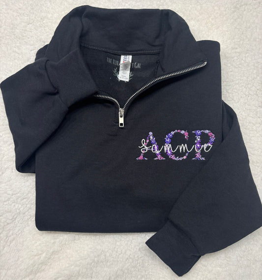 Floral ACP Quarter Zip
