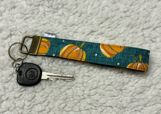 Pumpkin Key Wristlet
