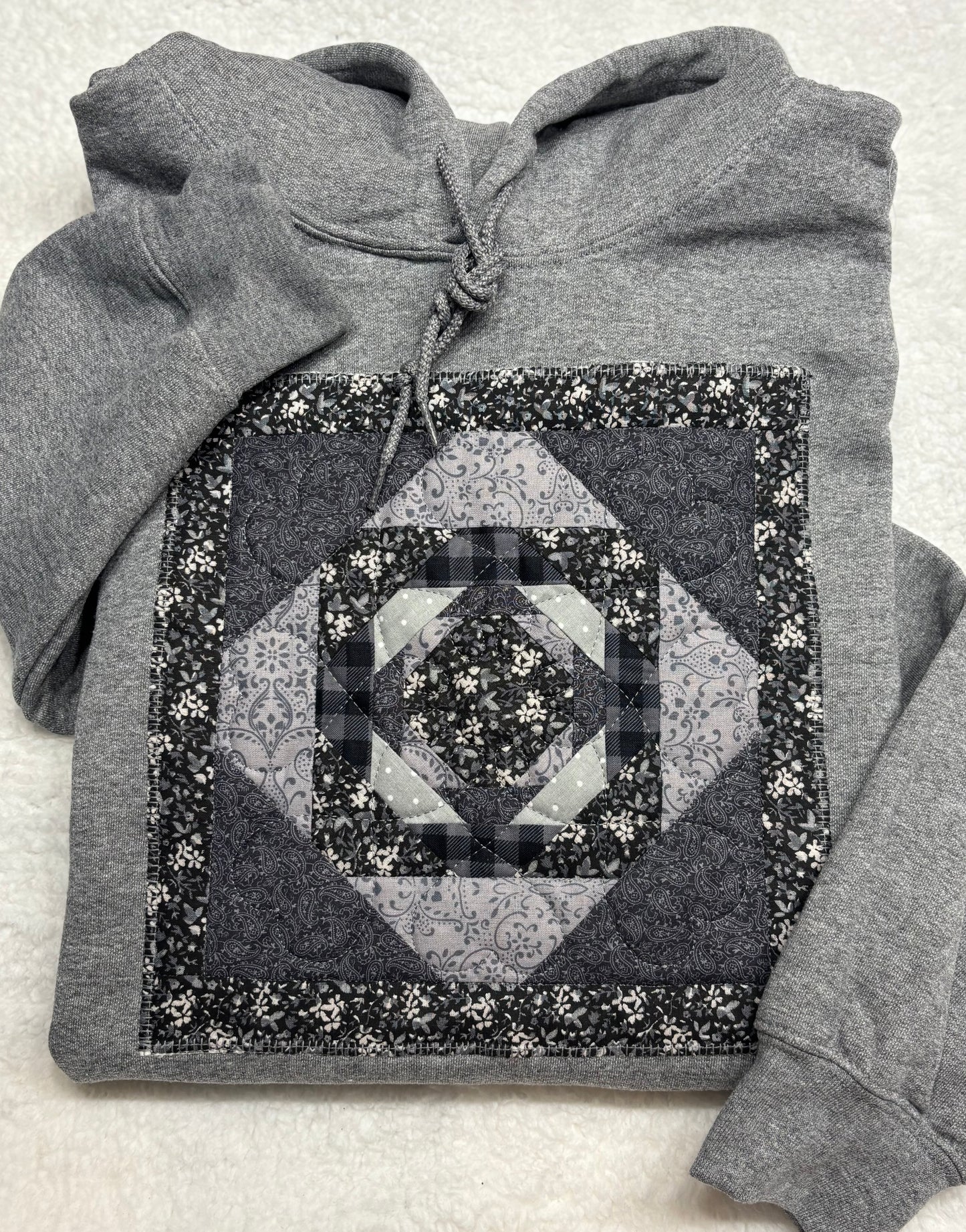 Quilt Panel Hoodie/Crewneck
