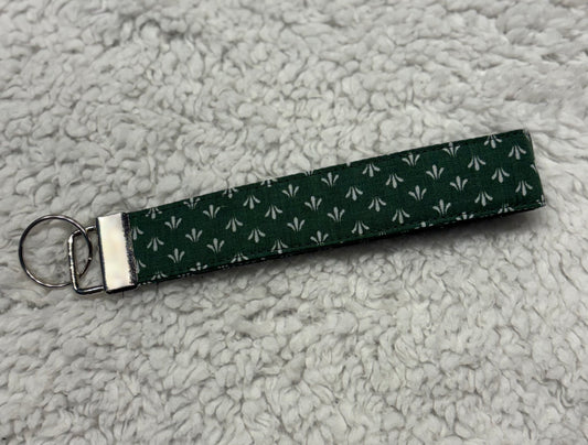Dark Green Key Wristlet