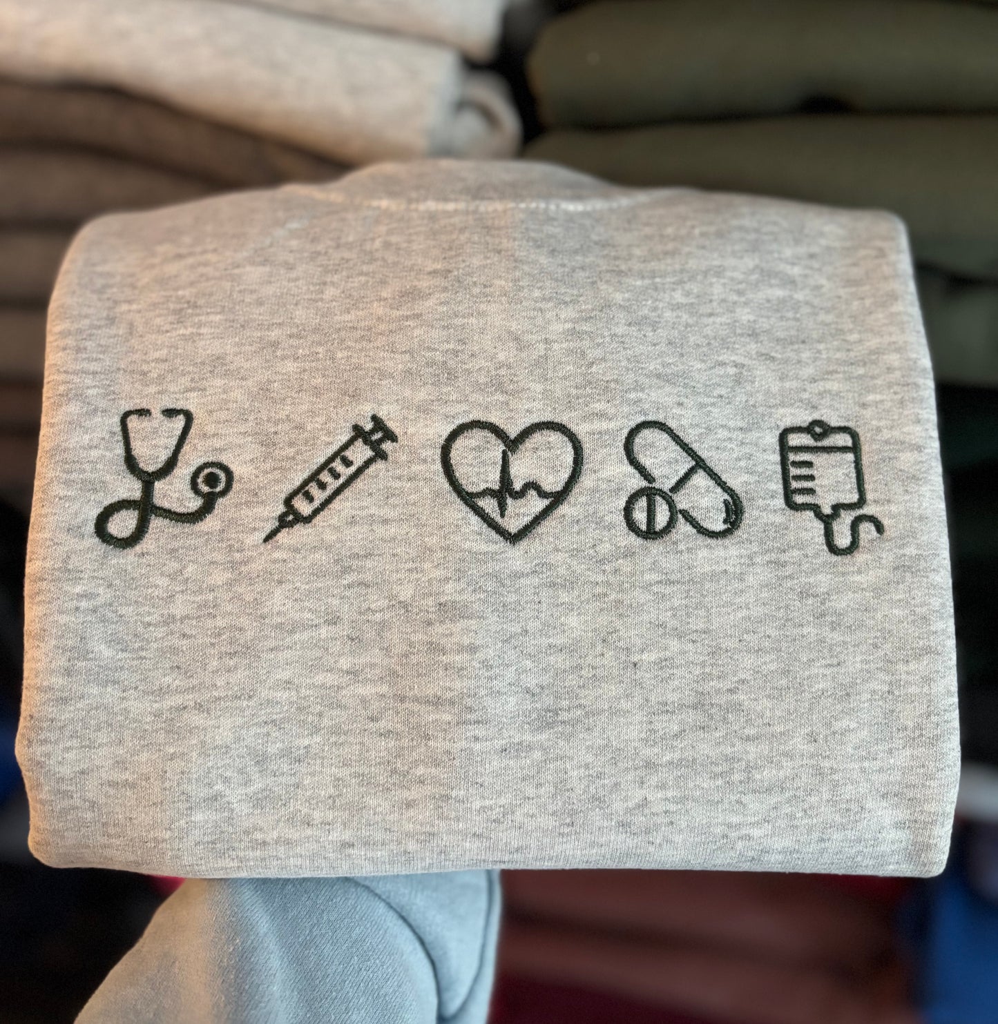 Nurse Icons Crewneck