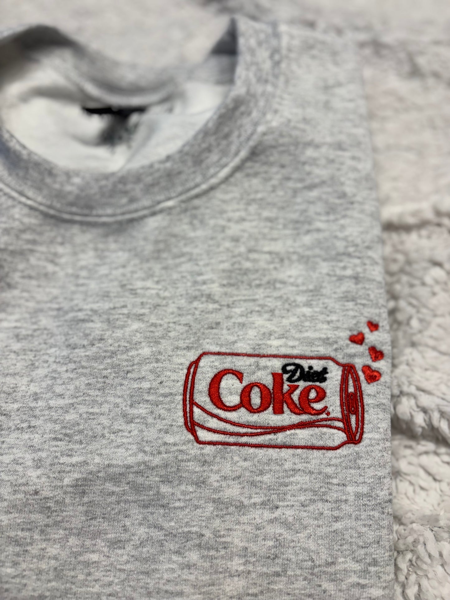 Diet Coke Hearts Crewneck