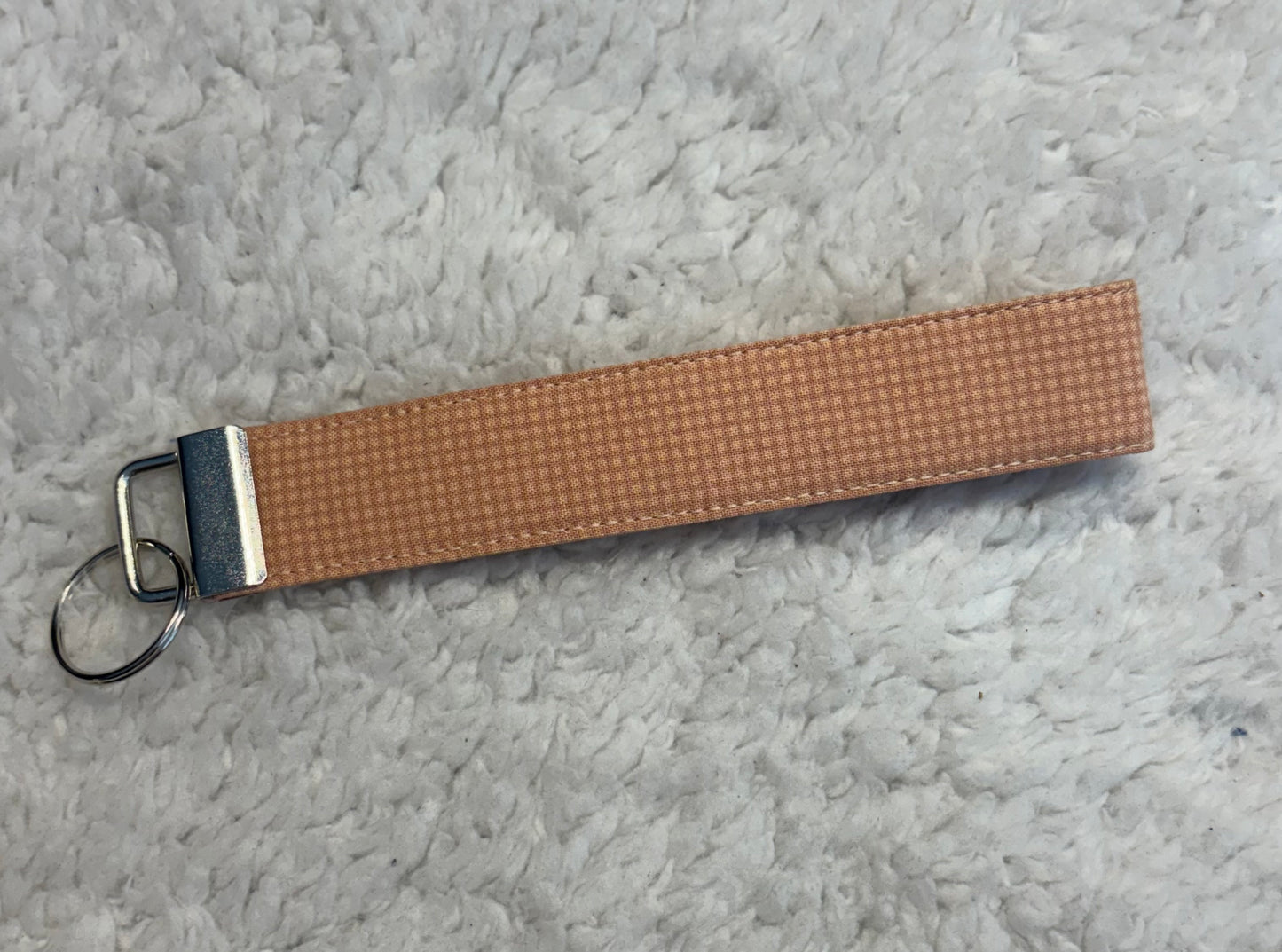 Light Orange/Coral Key Wristlet