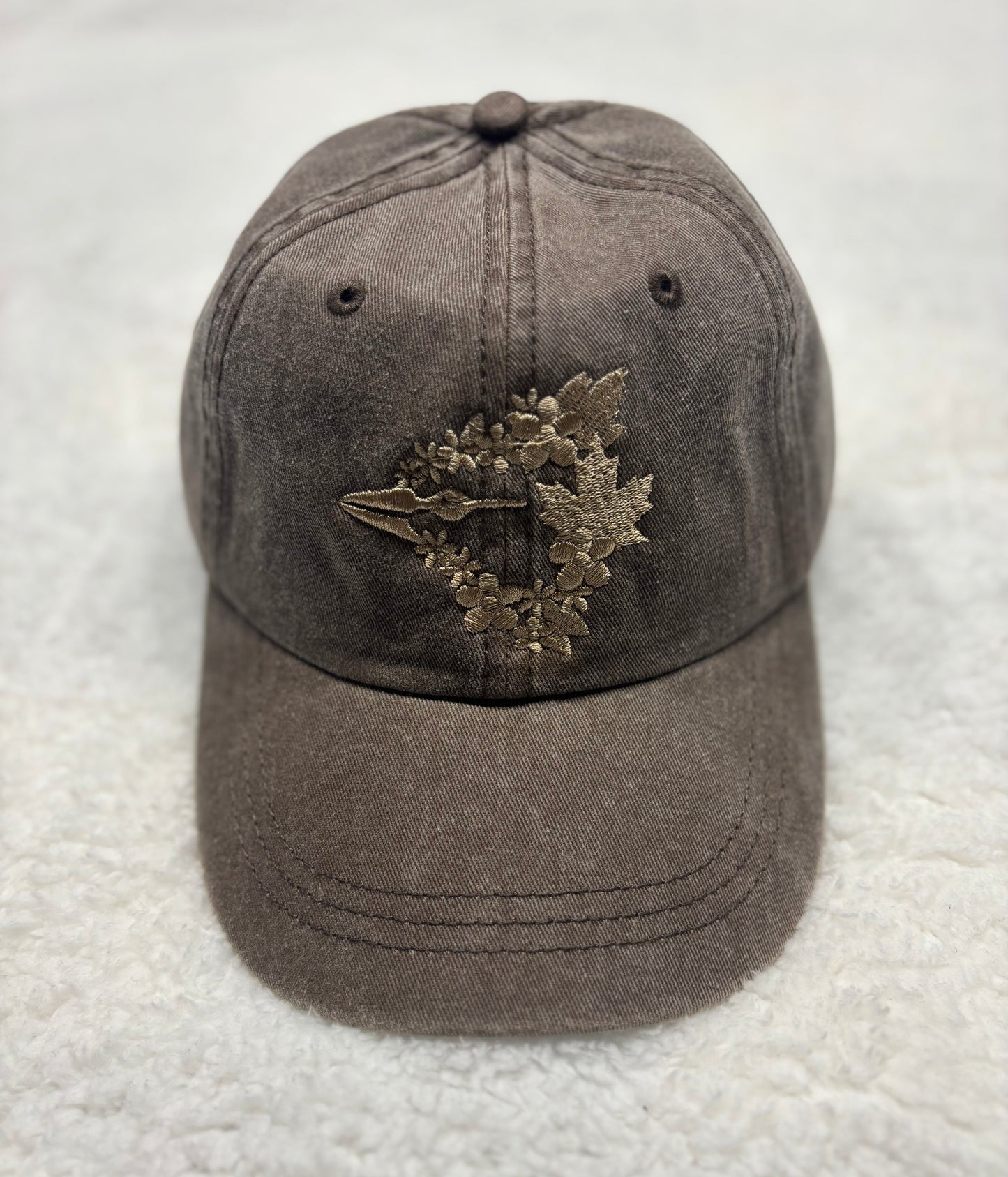 Floral Jay Pigment-Dyed Hat