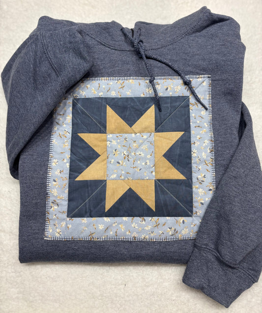 Quilted Panel Hoodie