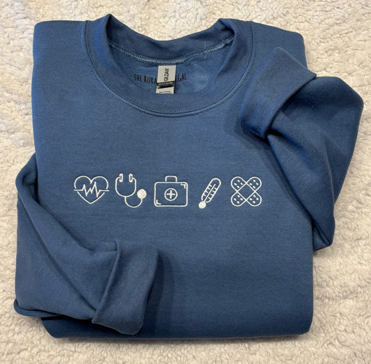 Nurse Icons Crewneck